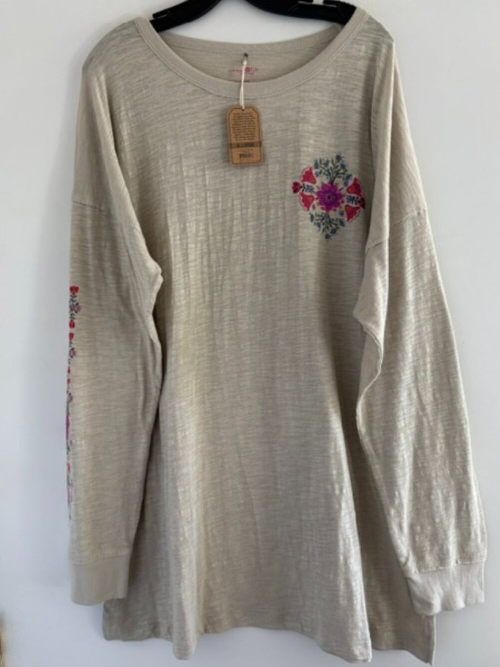 Natural Life Oversized Cotton Doodle Tee